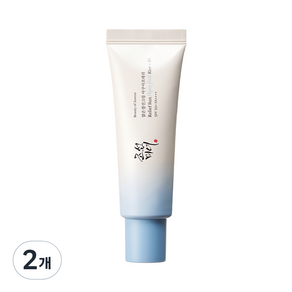 [NEW] 조선미녀 맑은쌀선크림 아쿠아프레쉬, 2개, 50ml