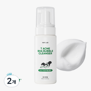 와프랩 티 청소년 여드름 바하 버블 클렌저, 2개, 160ml