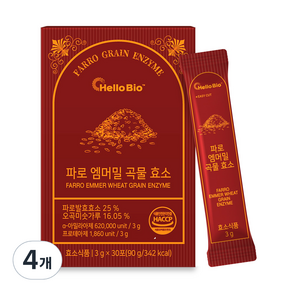 파로효소 엠머밀 곡물 효소, 4개, 90g