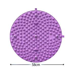 발바닥 마사지 지압판 지압 매트, 1개, 58cm 보라색