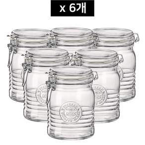 보르미올리 오피치나 밀폐용기, 6개, 750ml