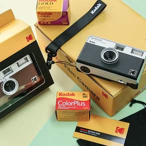 [코닥 선물박스] Kodak 하프 필름카메라 H35 + 코닥 컬러필름 1롤 Set 5종 중 택1, Brown Set (브라운), 1개