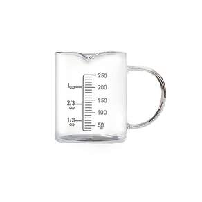 내열유리 핸들 계량컵 비커, 250ml, 1개