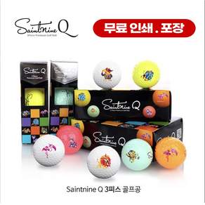세인트나인 Q 골프공 3피스, 화이트, 12개입, 1세트