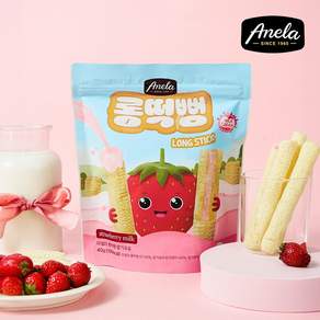 아넬라 유기농 쌀과자 딸기우유 3봉+3봉, 40g, 6개