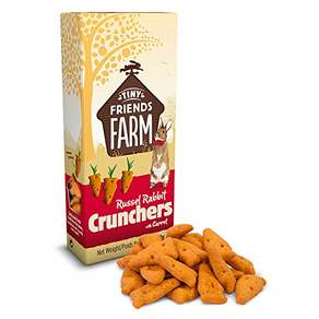 Supreme 슈프림펫 ﻿티니 프렌드팜 러셀 캐롯 크런치간식 120g Tiny Friends Farm Russel Rabbit Carrot Crunchers 토끼 햄스터 간식, 1개