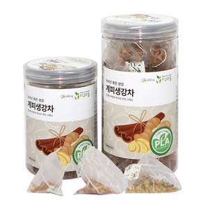 지구마을 옥수수전분 생분해필터 PLA 삼각티백 전통차 계피생강차, 1g, 50개입, 1개