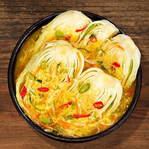 셰프애찬 단호박 백김치 알배기배추 물김치 반찬 3kg 팩, 1개