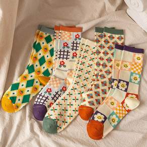 투니스 여성 캐주얼 패션 발목 양말 5개입