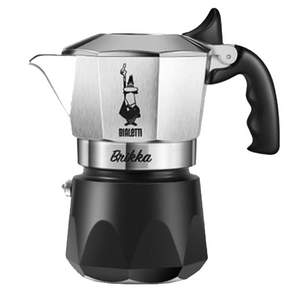 비알레띠 브리카 더블 밸브 모카 포트 2컵, 1개, 실버 + 블랙