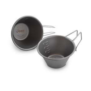 [지프] 오아시스 티탄 시에라 에스프레소 - 캠핑컵소주잔티타늄 미니잔, 단품, 2개