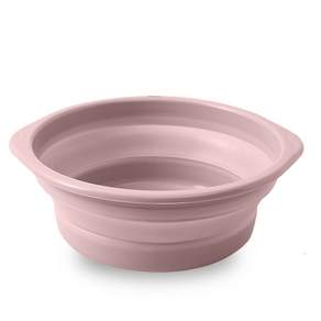 비라이프 폴딩 접이식 대야 사각 세수대야, 핑크(소형-31cm), 1개