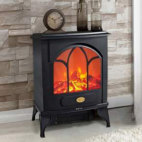 한스전자 불멍 인테리어 전기벽난로 LED 벽난로 히터 콘솔 미니 모닥불 조명, 로망S