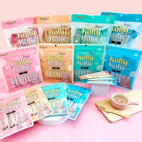 홀리홀릭 스틱 짜먹는 고양이 간식 4종 30p, 30개, 15g, 참치