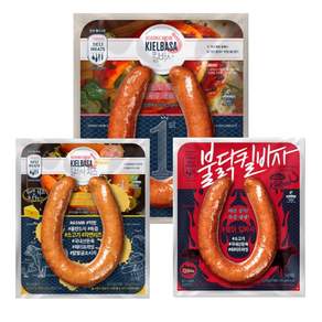존쿡 델리미트 킬바사 육즙 모듬 소시지 3종 세트(원조+치즈+불닭), 270g, 3개