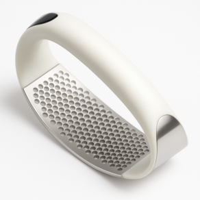 생활공감 밀림방지 스텐 마늘다지기, 1개, 화이트