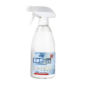 포프랑 올클린 살균소독제 발효주정 무변성 에탄올스프레이형 500ml, 1개