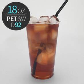 [소분] PET 18온스 92파이 SW 투명컵 50개