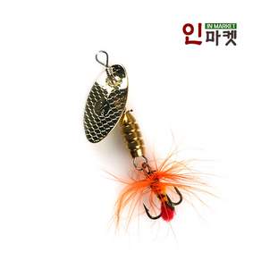 골드 스피너 베이트 배스 쏘가리 꺽지 민물 루어, 골드스피너 1/16oz(4개입)