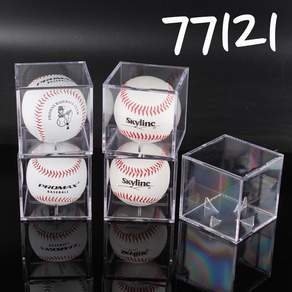 끼리 77121 국내생산 프리미엄 야구공 케이스/골프공/악세서리/피규어 수납케이스 1P/6P/12P, 끼리_국내생산 야구공케이스, 6개, 1개