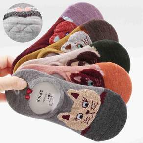 투니스 캐릭터 고양이 미끄럼 방지 양말