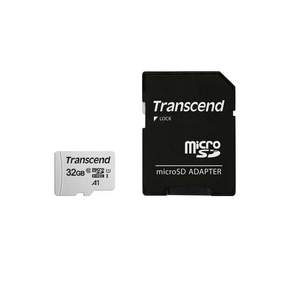 트랜센드 마이크로 SDHC 메모리 카드 + SD 어댑터 USD300S-A, 32GB, 1개