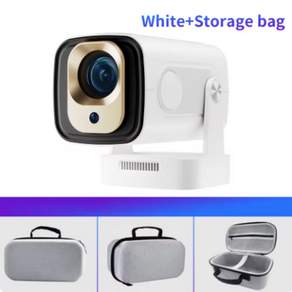 HARU DEAL Magcubic HY310 자동 초점 미니 프로젝터 네이티브 1080P 330ANSI 4K 안드로이드 11 Wifi6 BT5.4, 화이트+Bag