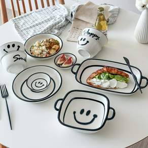 스마일 식기 세트 (10p), 1세트