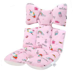 Miracle baby 사계절 더블라이너 양면 유모차시트, 레인보우 말, 1개