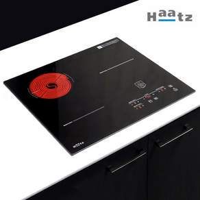 [당일출고] 하츠 전기레인지 3구 매립형 하이브리드 인덕션2+하이라이트1 타공560X480, 인덕션2+하이라이트1구(365DTL)