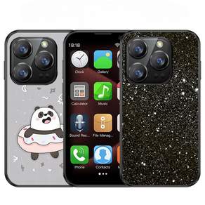 2Pcs DIY 스티커 SOYES XS18 Pro 새로운 2GB RAM 16GB ROM Android 9.0 얼굴 인식 듀얼 SIM 듀얼 스탠바이 3G 네트워크 3.0