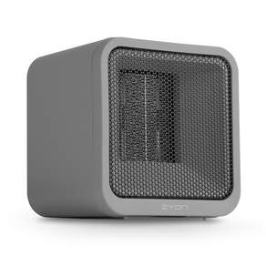 미니 전기 온풍기 PTC 히터 휴대용 저소음 온풍기 소형 팬히터 사각 탁상용 캠핑 온풍기 저전력 450W 쾌속온풍, 다크그레이