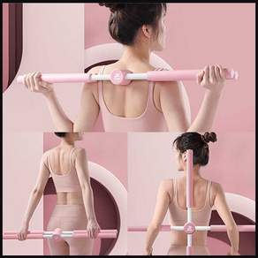 무배 25년형 십자 스트레칭봉 요가봉 바른자세 홈트기구 5시건 당일배송, 2 스카이, 1개