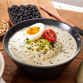 지니쿡 정말진한 콩국수세트 (콩가루+국수) 10인분/20인분 서리태 콩국물 콩물, 1.75kg, 1세트, 서리태콩국수 10인분(검은콩가루+국수)