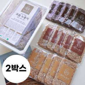 [삼삼누룽지] 수제 모듬 누룽지 현미 귀리 흑미 국산 100% 햅쌀 식사대용 간식, 500g, 2개