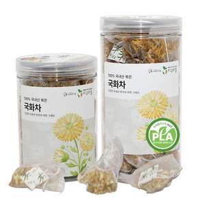 지구마을 옥수수전분 생분해필터 PLA 국내산 국화차 삼각티백차 전통차, 0.6g, 50개입, 1개