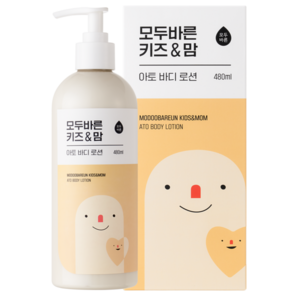 모두바른 키즈&맘 아토 바디로션, 1개, 480ml