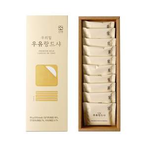 우리밀 우유랑드샤 90g (9g x 10개입), 없음, 1개, 9g