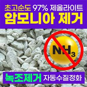 FDA승인 제올라이트 천연 어항 여과재 암모니아제거 어항용품 구피 베타 네온테트라 코리도라스 레드체리새우 금붕어, 1개