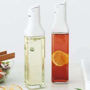 1+1 네오플램 식약처인증 자동개폐 유리 오일병 2종세트 500ml, 1세트