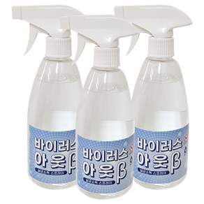 알콜소독제 스프레이 (일본수출제품)발효주정 에탄올 70% 500ml 3개