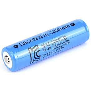 에스제이컴퍼니 18650 충전식 보호배터리 2200mAh 2P, 1세트, 2개