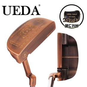 우에다 UEDA 프리미엄 CNC 밀링 황동 말렛 반달 퍼터 TK, 블레이드, 34인치