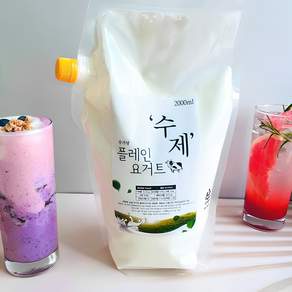 요거몰 수제 무가당 플레인 요거트 2000ml / 1000ml, 1개