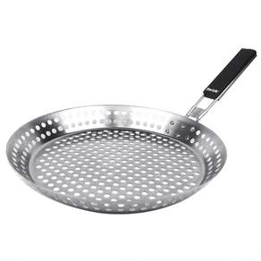 요리즐 캠핑 직화구이 불판 바베큐 그릴 타공 석쇠 프라이팬, 1개