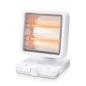 모리츠 발터치 쿼츠 소형 전기히터 가정용 사무실 캠핑 좌우회전 미니 발난로, 화이트