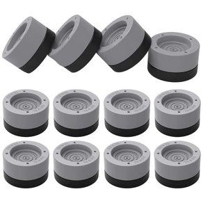 그레이 블랙 높이조절 스토퍼 세탁기 건조기 받침대 방진 패드, 1세트