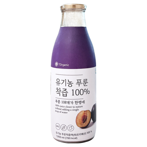 유기농 푸룬주스 물섞이지않은 NFC 100% 착즙원액, 1개, 1L