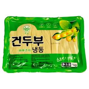 혜성식품 건두부 슬라이스 포두부 넓은 두부면, 1개, 1kg