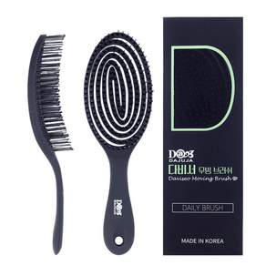 다주자 DAVISEO 다비서 저즌머리 무빙 브러쉬 BLACK, 1개